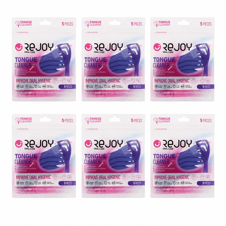 زبانشور ریجوی مدل Oral Care با خاصیت ضدعفونی کننده دهان 6 بسته 5 عددی