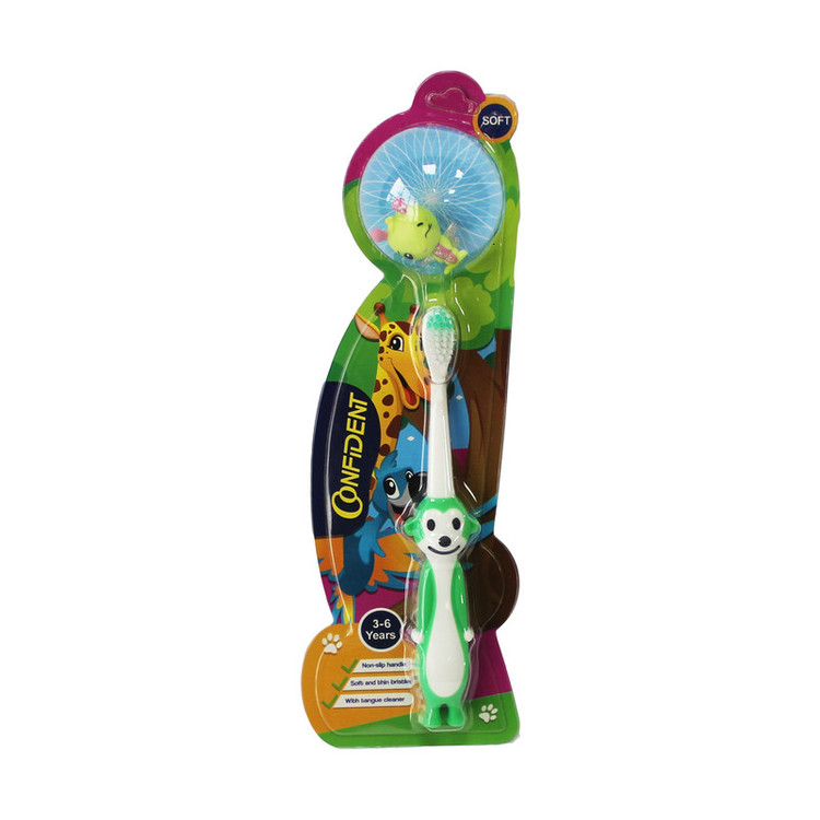 مسواک کانفیدنت مدل TINY-MONKEY GIFT با برس نرم