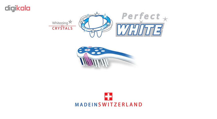 مسواک تریزا سری Super Promo مدل Perfect White با برس متوسط بسته 2 عددی