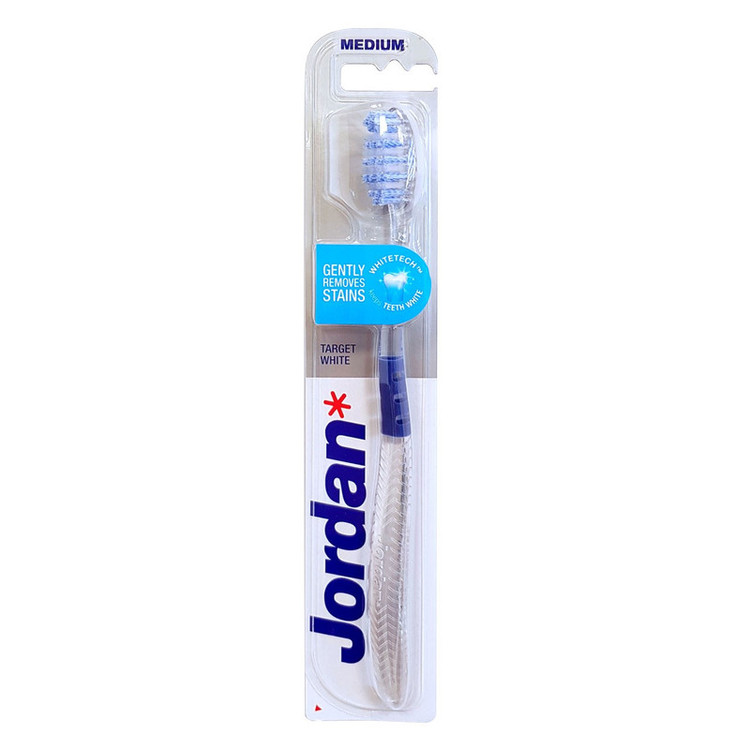 مسواک جردن مدل Target White با برس متوسط