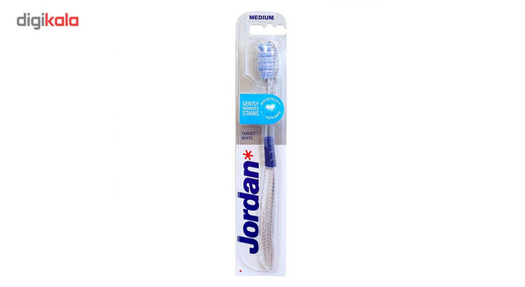 مسواک جردن مدل Target White با برس متوسط