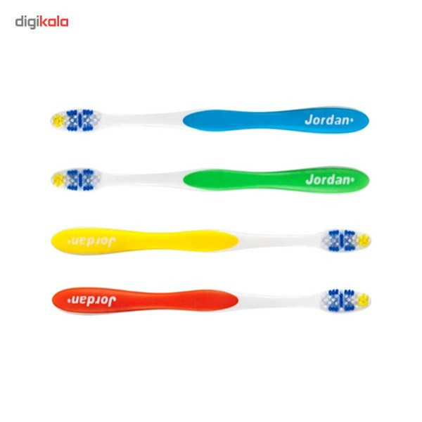 مسواک جردن مدل Total Clean با برس متوسط بسته 4 عددی