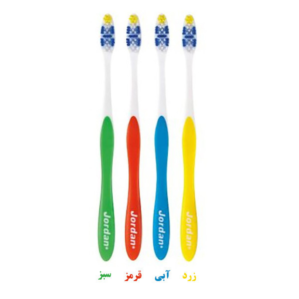 مسواک جردن مدل توتال کلین با برس متوسط