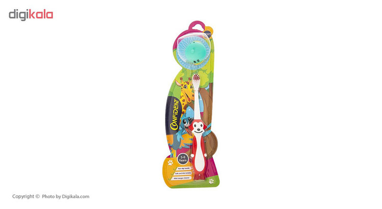 مسواک کانفیدنت مدل Tiny Monkey کد 01 با برس نرم