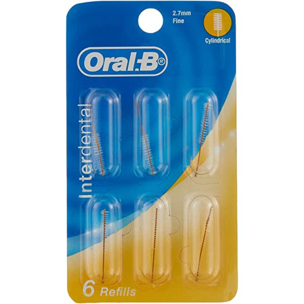 سری یدک مسواک بین دندانی اورال-بی مدل Cylindrical بسته 6 عددی