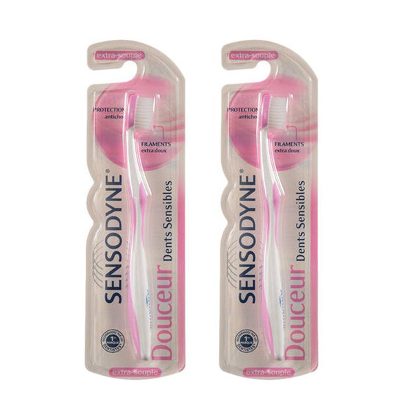 مسواک سنسوداین مدل Dents Sensible با برس خیلی نرم مجموعه 2 عددی