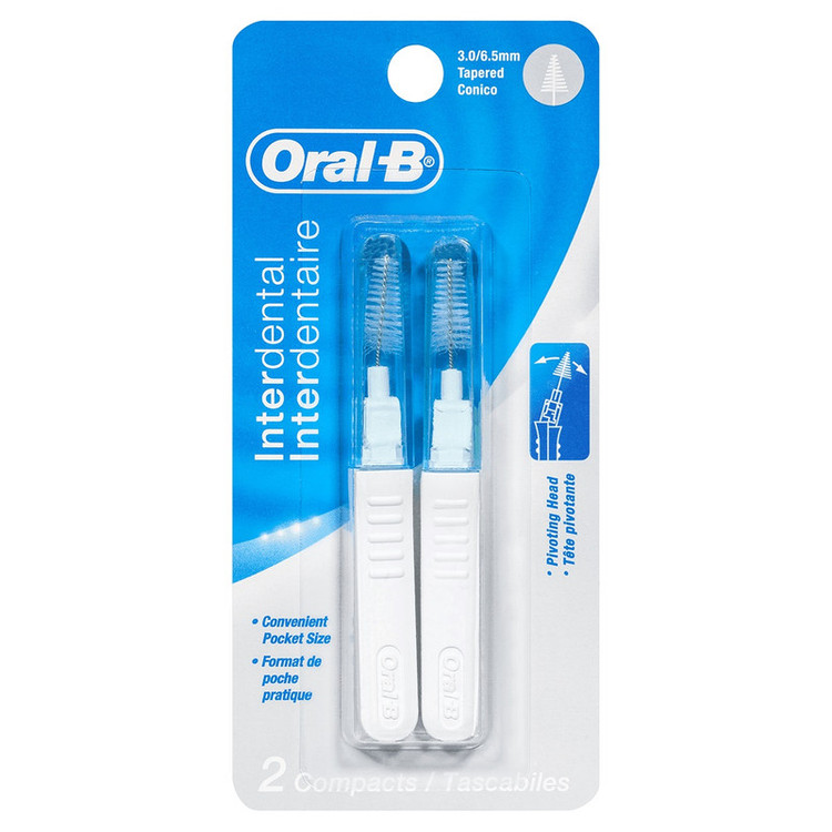 مسواک بین دندانی اورال-بی مدل Interdental بسته 2 عددی