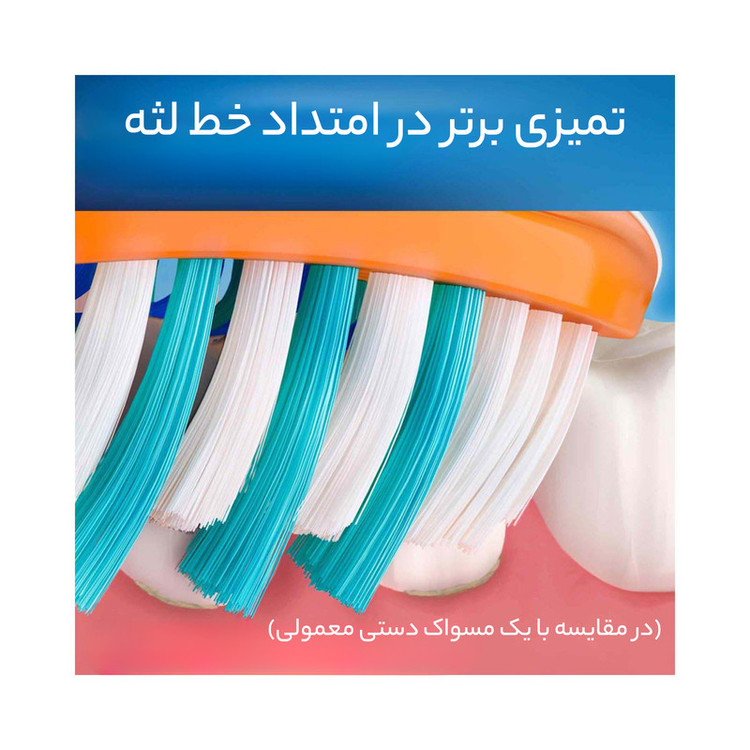 مسواک اورال-بی مدل Proflex با برس متوسط