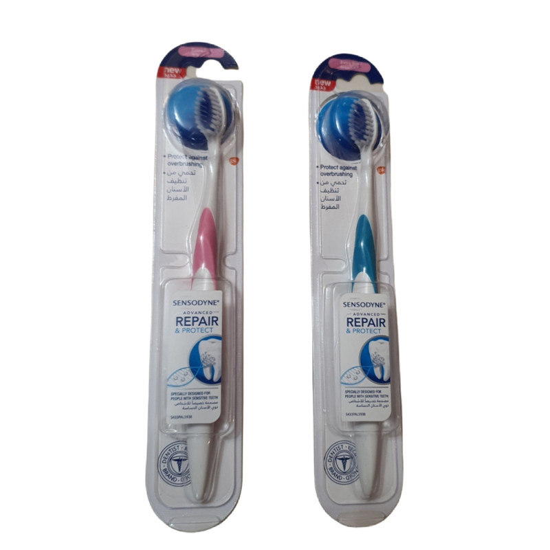 مسواک سنسوداین مدل Repair & Protect با برس نرم مجموعه 2 عددی