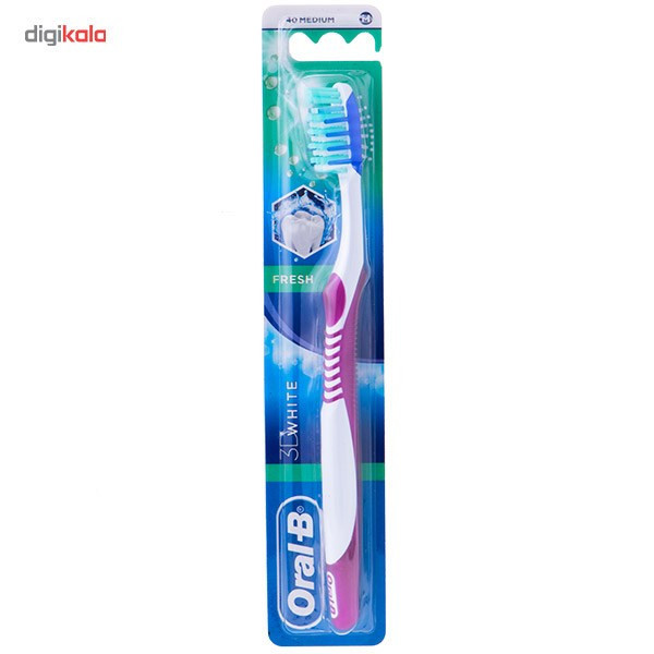 مسواک اورال-بی مدل Advantage 3D white Fresh با برس متوسط