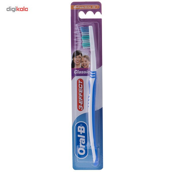 مسواک اورال-بی مدل Classic 3-effect با برس متوسط