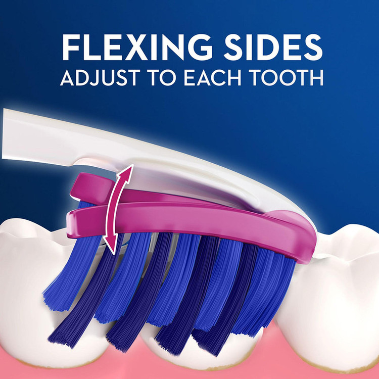 مسواک اورال بی سری Pro-Flex مدل 3D White Luxe با برس نرم