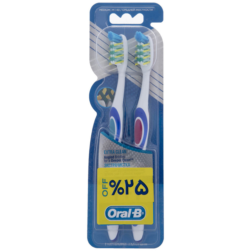 مسواک اورال بی سری Pro Expert مدل Extra Clean بسته 2 عددی