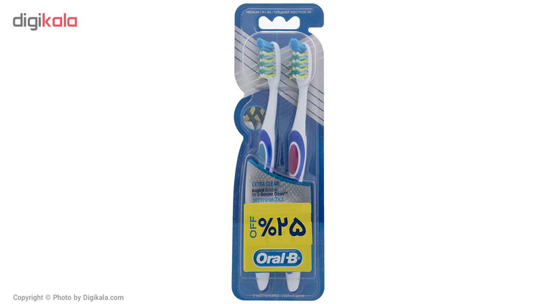 مسواک اورال بی سری Pro Expert مدل Extra Clean بسته 2 عددی