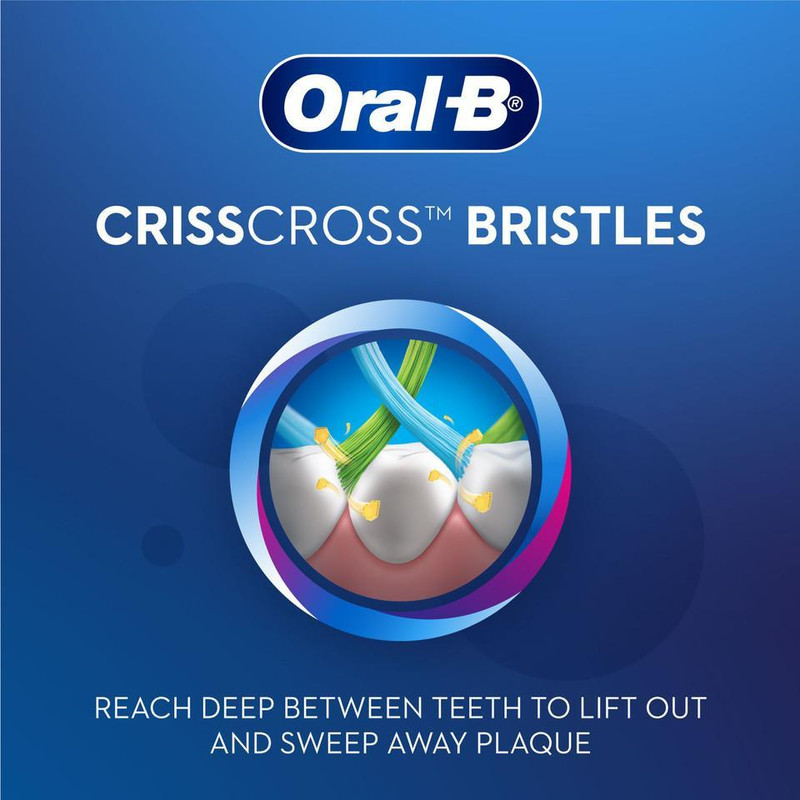 مسواک اورال-بی مدل CRISSCROSS GUM CARE INDICATOR با برس متوسط بسته 4 عددی