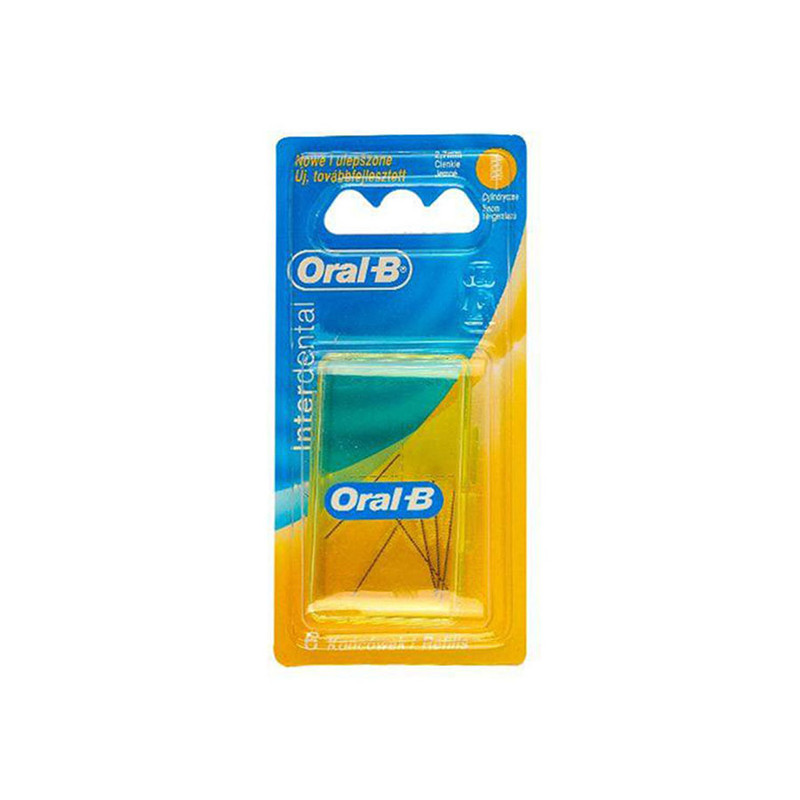 سری یدک مسواک بین دندانی اورال-بی مدل Interdental بسته 6 عددی