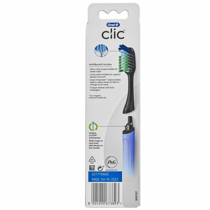 مسواک اورال-بی سری clic مدل multibenefit clean با برس متوسط
