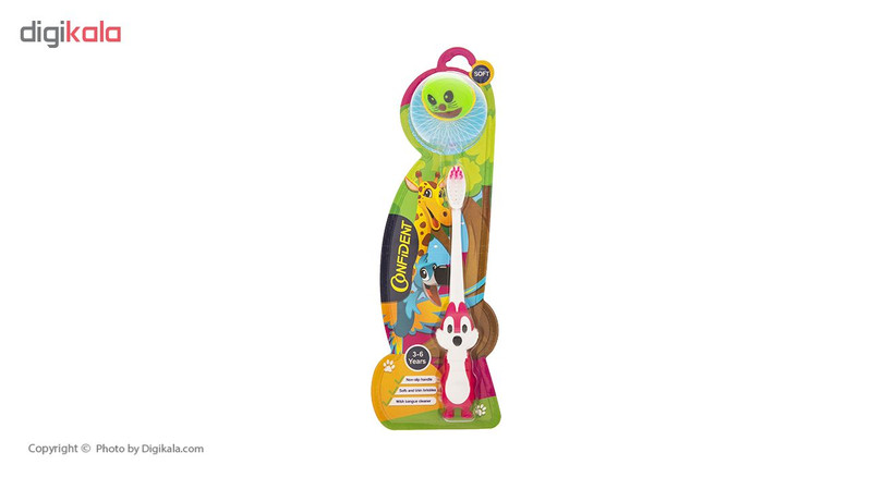 مسواک کانفیدنت مدل Tiny Monkey کد 02 با برس نرم