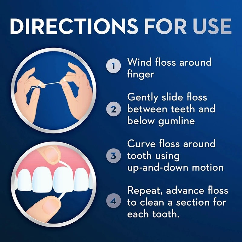 نخ دندان ارتودنسی اورال بی مدل Super Floss بسته 50 عددی