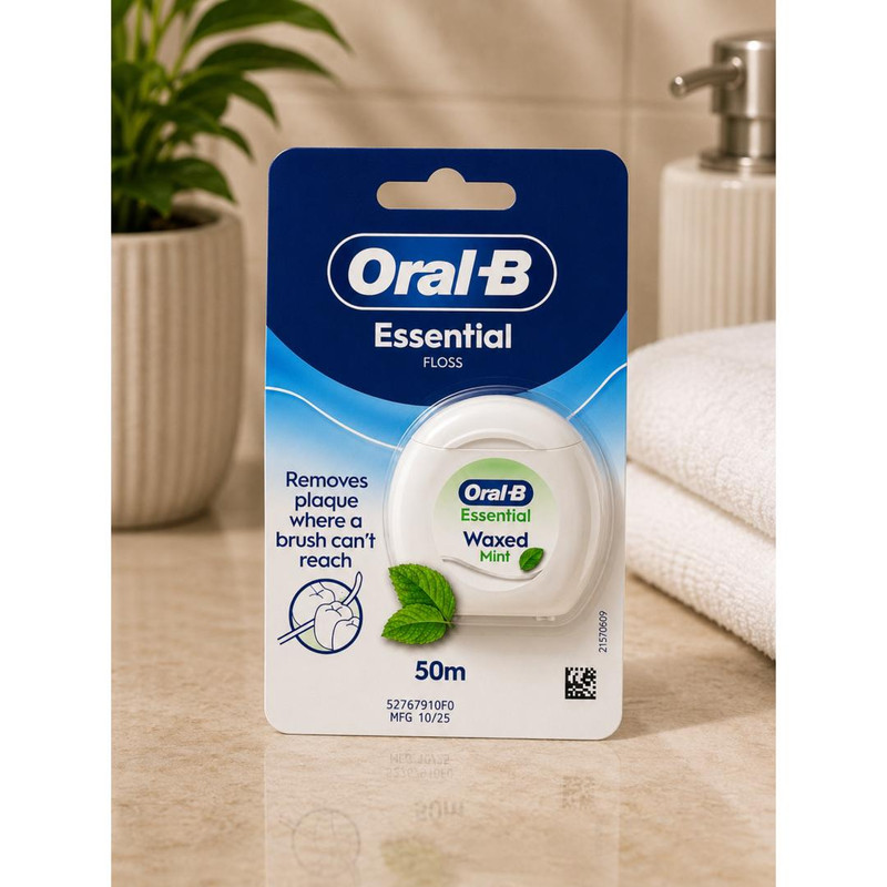 نخ دندان اورال-بی مدل Waxed Mint