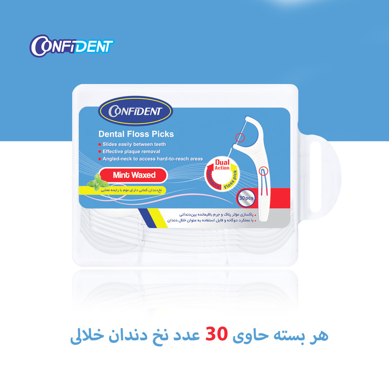 نخ دندان کانفیدنت مدل Floss-10 ده بسته 30 عددی