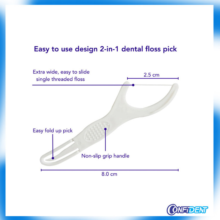 نخ دندان کانفیدنت مدل Floss-30 چهل و هشت بسته 30 عددی
