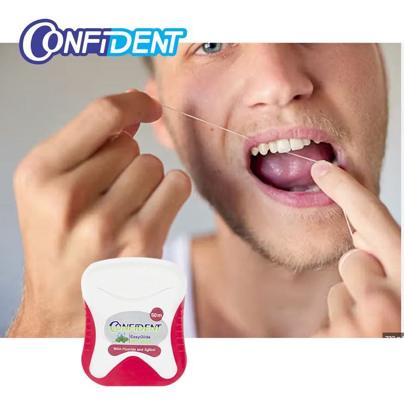نخ دندان کانفیدنت مدل EASY GLIDE مجموعه 12 عددی