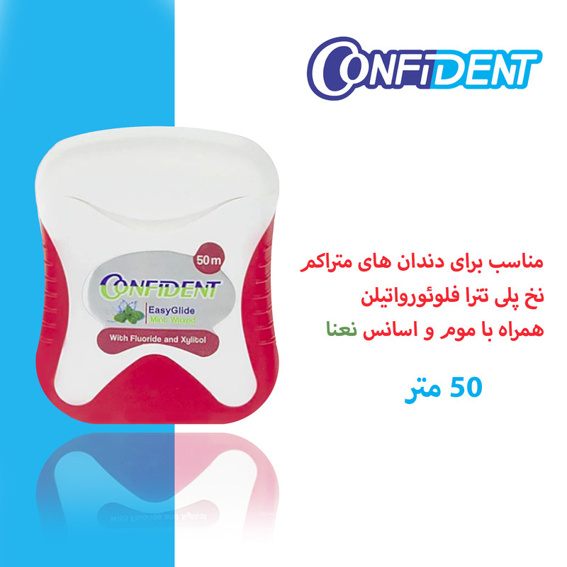 نخ دندان کانفیدنت مدل EASY GLIDE مجموعه 12 عددی