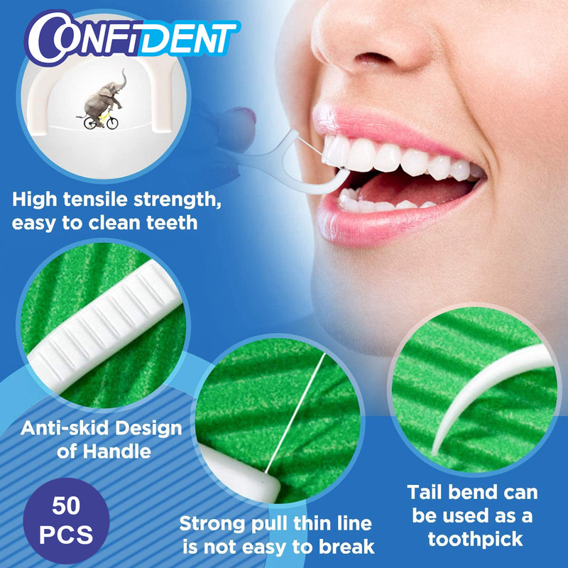 نخ دندان کانفیدنت مدل Pillow10 مجموعه 10 عددی
