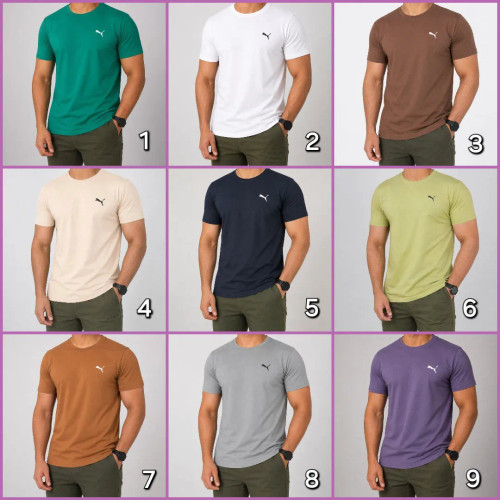 تیشرت مردانه پنبه رنگبندی مختلف سایز لارج تا 3XL