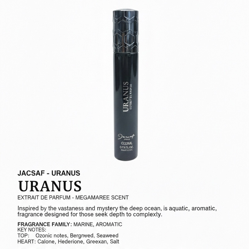 عطر جیبی ژک ساف مدل URANUS با رایحه خنک حجم ۲۲ میلیلیتر