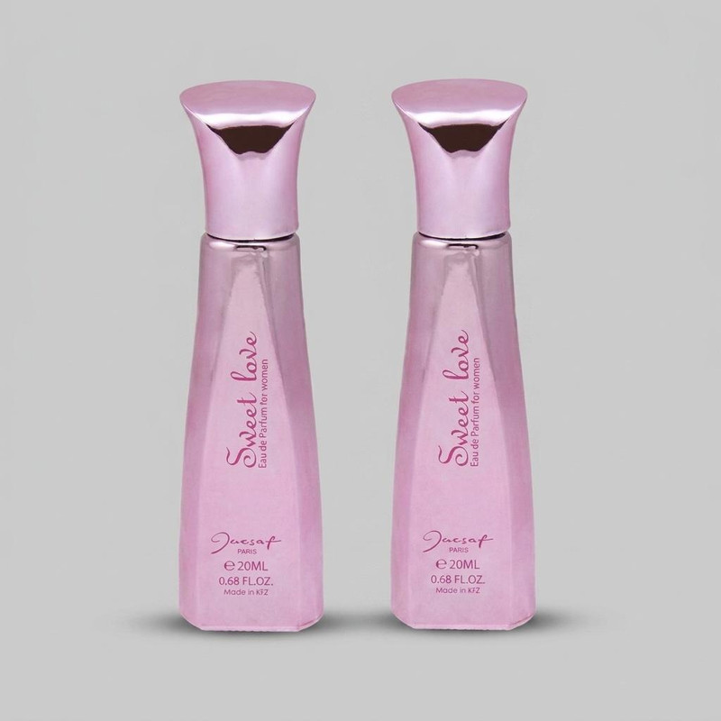 عطر جیبی زنانه ژک ساف مدل SWEET LOVE حجم 22 میلی لیتر بسته 2 عددی