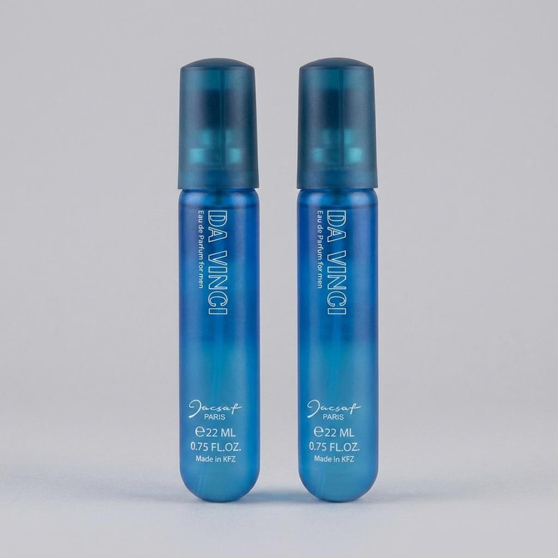 عطر جیبی مردانه ژک ساف مدل داوینچی حجم 22 میلی لیتر بسته 2 عددی