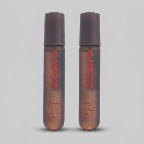 عطر جیبی مردانه ژک ساف مدل گلادیاتور حجم 22 میلی لیتر بسته 2 عددی