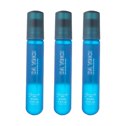 عطر جیبی مردانه ژک ساف مدل Da Vinci حجم 22 میلی لیتر بسته 3 عددی