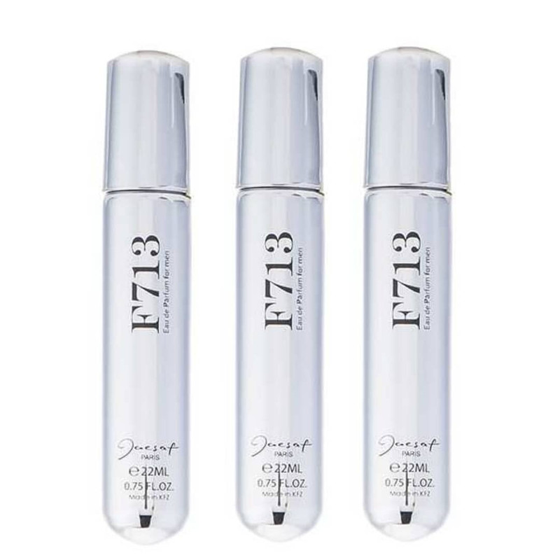 عطر جیبی مردانه ژک ساف مدل F713 حجم 22 میلی لیتر مجموعه 3 عددی