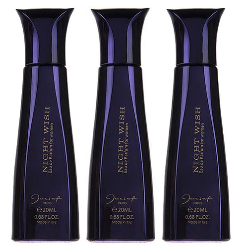 عطر جیبی زنانه ژک ساف مدل نایت ویش حجم 20 میلی لیتر بسته 3 عددی