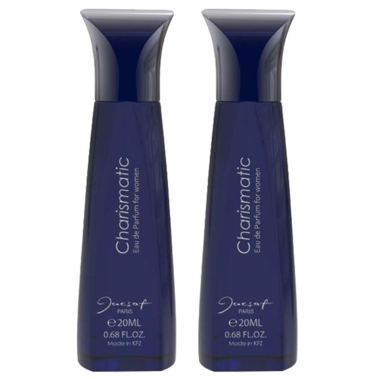 عطر جیبی زنانه ژک ساف مدل charismatic حجم 20 میلی لیتر بسته 2 عددی