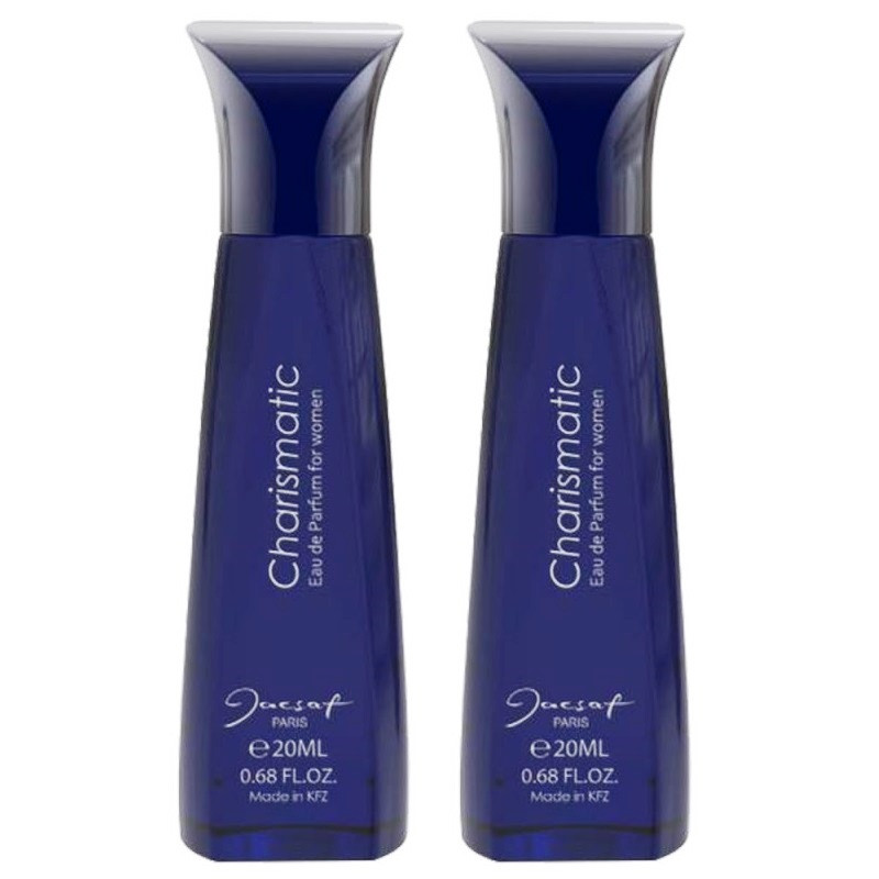 عطر جیبی زنانه ژک ساف مدل charismatic حجم 20 میلی لیتر بسته 2 عددی