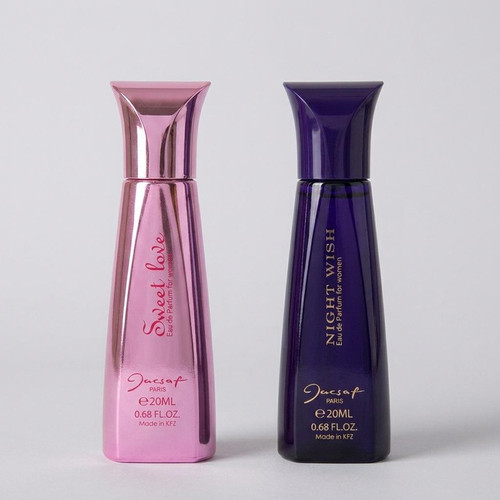 عطر جیبی زنانه ژک ساف مدل Night Wish حجم 20 میلی لیتر به همراه عطر جیبی زنانه ژک ساف مدل Sweet Love حجم 20 میلی لیتر