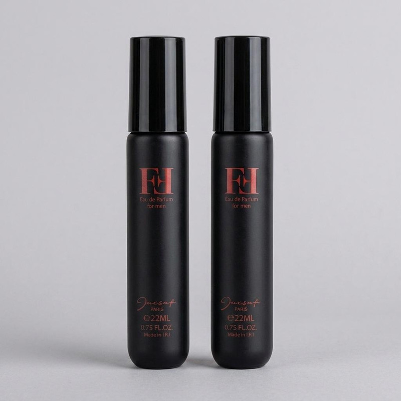 عطر جیبی مردانه ژک ساف مدل اف اف حجم 22 میلی لیتر بسته 2 عددی