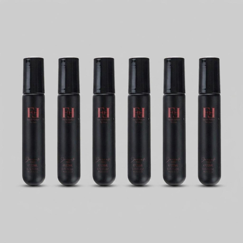 عطر جیبی مردانه ژک ساف مدل FF حجم 22 میلی لیتر مجموعه 6 عددی