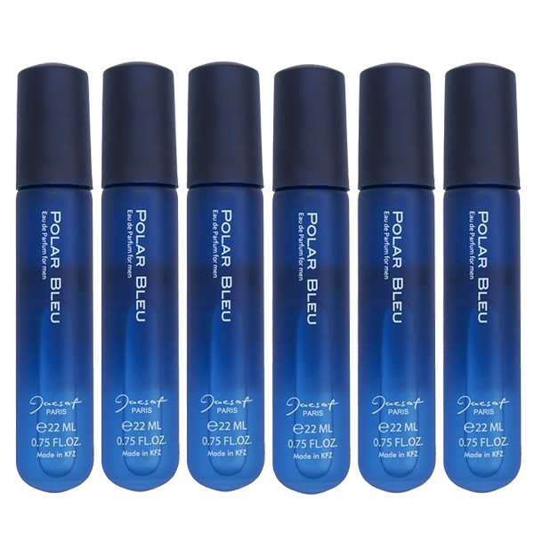 عطر جیبی مردانه ژک ساف مدل پلار بلو حجم 22 میلی لیتر بسته 6 عددی