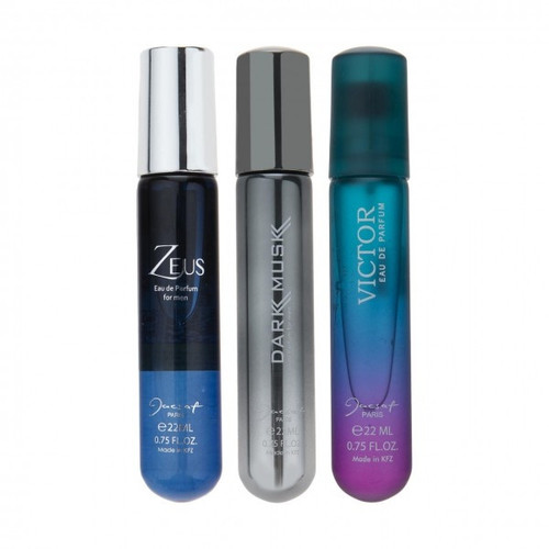 عطر جیبی مردانه ژک ساف مدل J04 حجم 22 میلی لیتر بسته 3 عددی