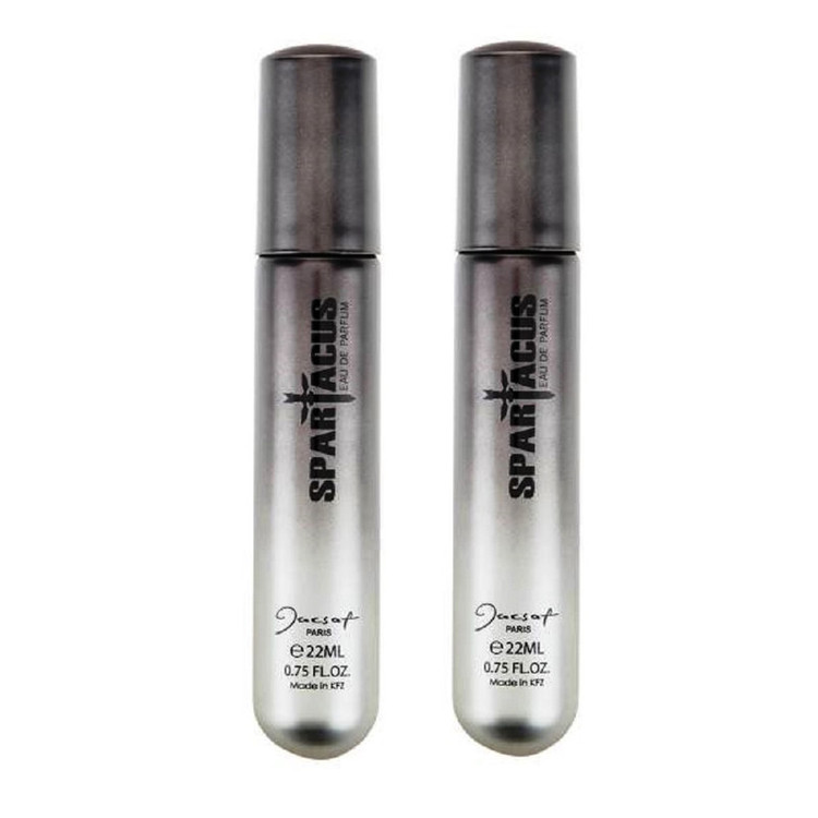 عطر جیبی مردانه ژک ساف مدل اسپارتاکوس حجم 22 میلی لیتر بسته 2 عددی