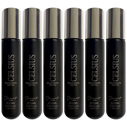 عطر جیبی مردانه ژک ساف مدل Celsius حجم 22 میلی لیتر مجموعه 6 عددی