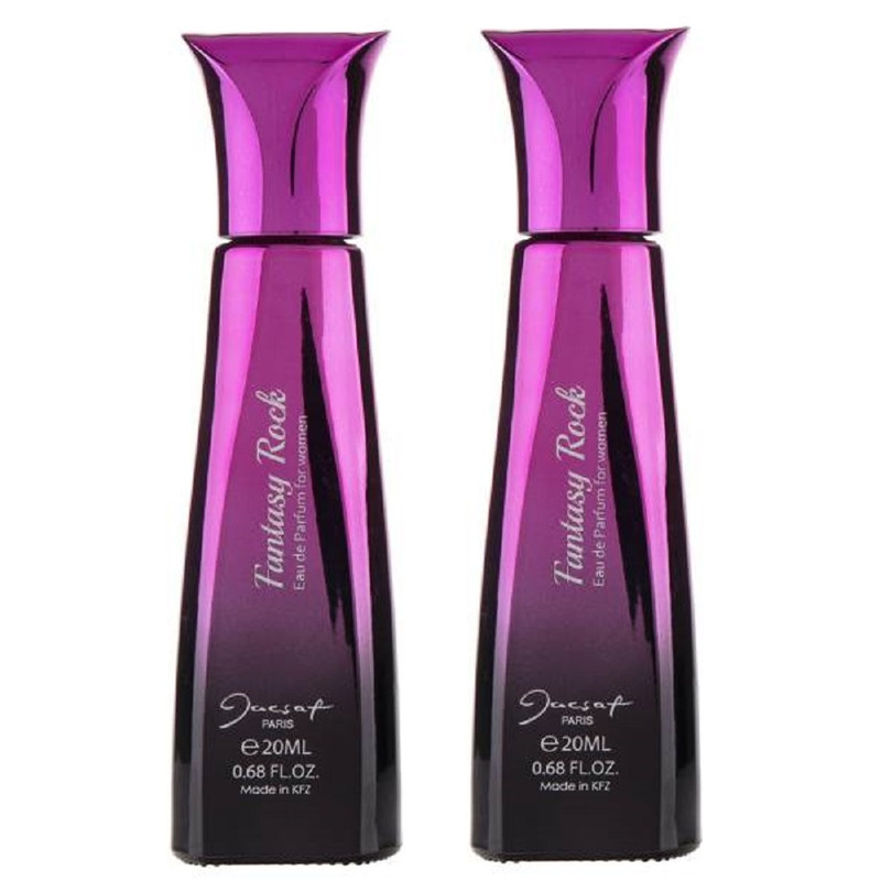 عطر جیبی زنانه ژک ساف مدل fantacy rock حجم 22 میلی لیتر بسته 2 عددی