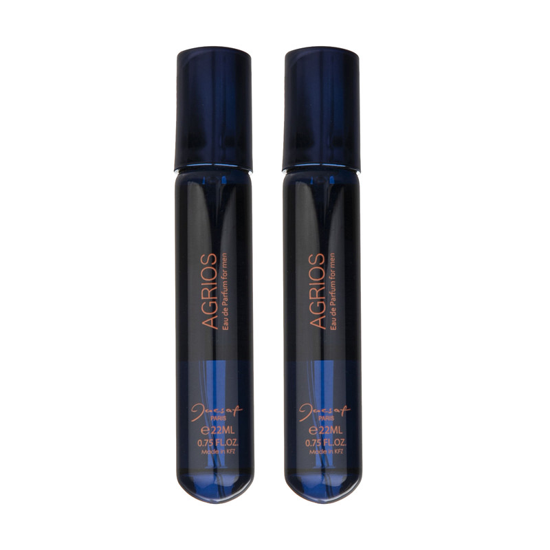 عطر جیبی مردانه ژک ساف مدل اگریوس حجم 22 میلی لیتر بسته 2 عددی