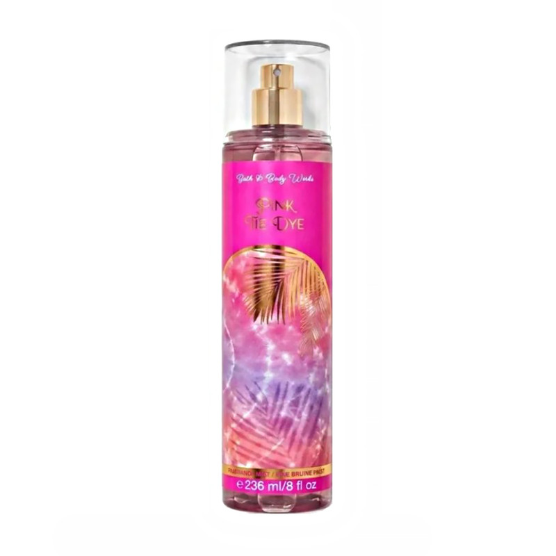 بادی اسپلش زنانه بس اند بادی ورکز مدل Pink Tie Dye حجم 236 میلیلیتر