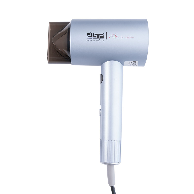 سشوار دی اس پی مدل 30414 با موتور قدرتمند DC385 و توان 1600 وات، دارای صفحه نمایش دیجیتال، سه حالت دمایی، سری متمرکز کننده و کابل 1.8 متری، مناسب استفاده خانگی و نیمه حرفهای